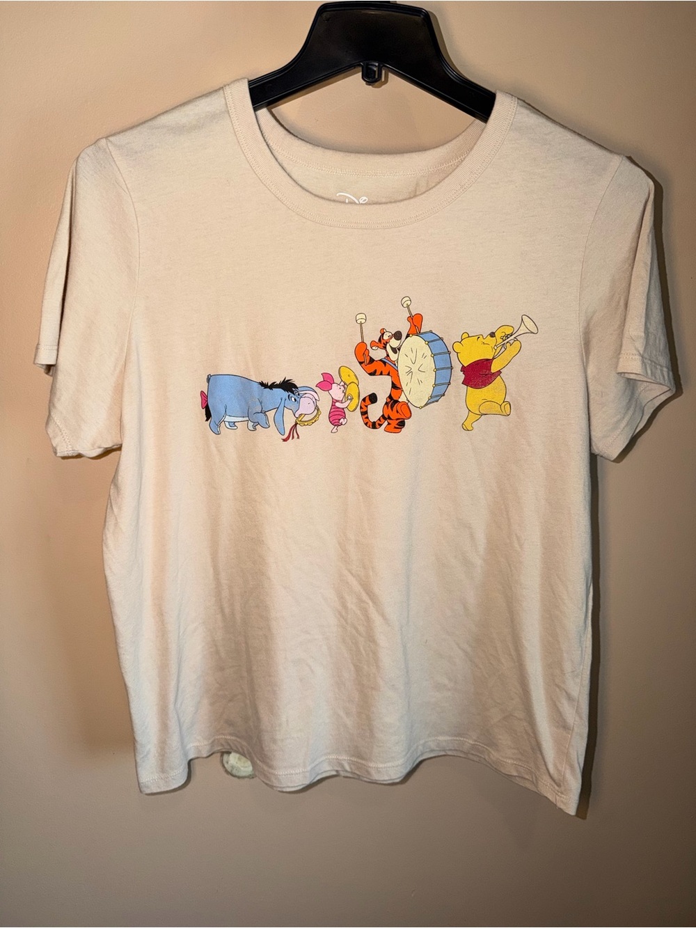 Disney Winnie the Pooh and Friends Women’s Beige Graphic Tee